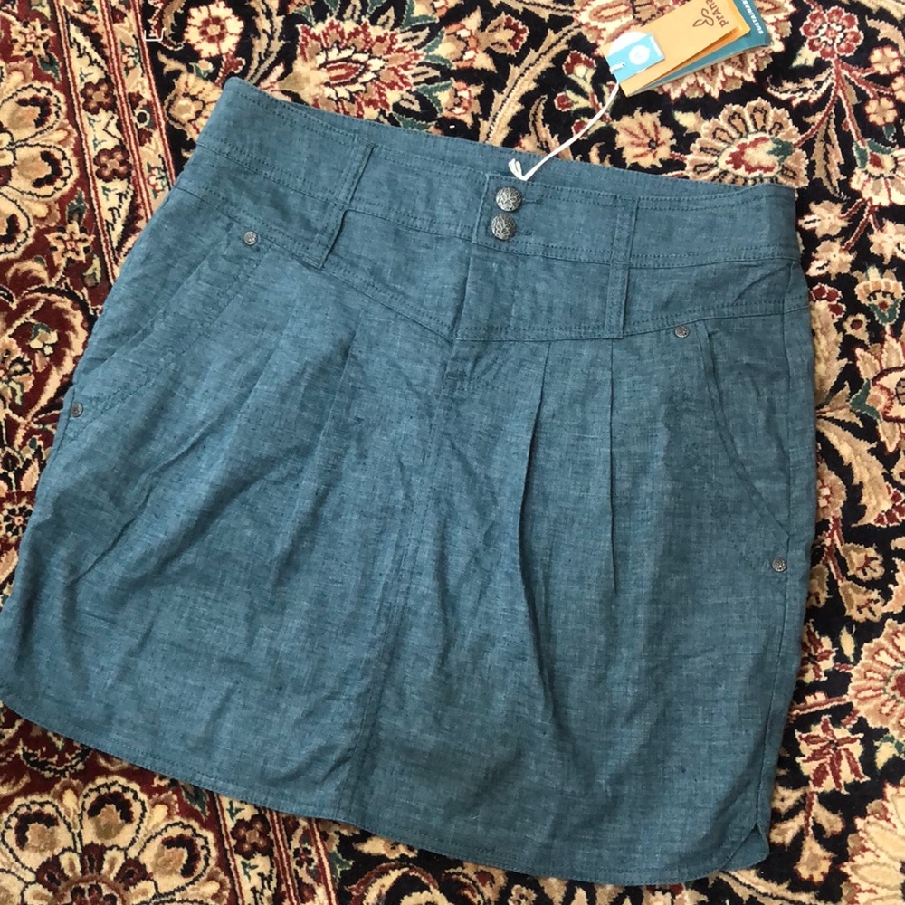 Prana NWT linen hemp blend skirt w/ stretch.Size6